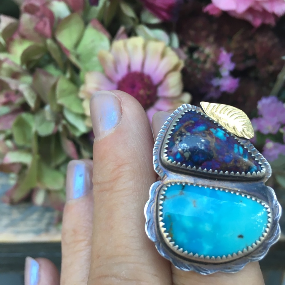 Julie Shaw sleeping beauty turquoise ring